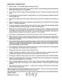 New Holland 555 Tractor Loader Backhoe Service Manual Repair Shop Book