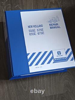 New Holland 555E 575E 655E 675E backhoe loader workshop service manual book