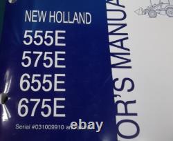 New Holland 555e 575e 655e 675e Backhoe Loader Operation & Maintenance Manual