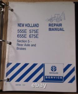 New Holland 555e 575e 655e 675e Backhoe Loader Service Repair Manual Book