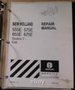 New Holland 555e 575e 655e 675e Backhoe Loader Service Repair Manual Book