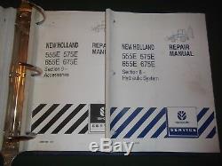 New Holland 555e 575e 655e 675e Backhoe Loader Service Repair Shop Manual