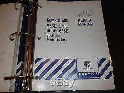 New Holland 555e 575e 655e 675e Backhoe Loader Service Repair Shop Manual Oem