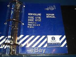 New Holland 555e 575e 655e 675e Backhoe Loader Service Shop Repair Manual Book