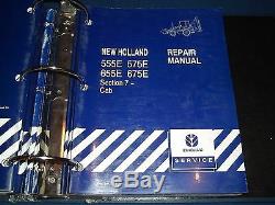 New Holland 555e 575e 655e 675e Backhoe Loader Service Shop Repair Manual Book