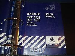 New Holland 555e 575e 655e 675e Backhoe Loader Service Shop Repair Manual Book