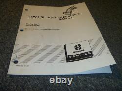 New Holland 610TL Farm Loader Owner Operator Manual User Guide Y6WS10001- xz
