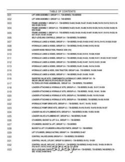 New Holland 730, 735, 740 Loader Parts Catalog Manual Exploded Diagrams Book