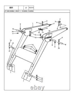 New Holland 730, 735, 740 Loader Parts Catalog Manual Exploded Diagrams Book