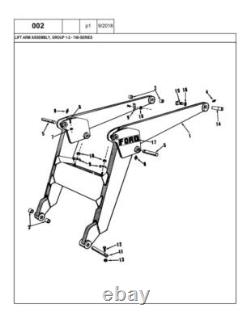 New Holland 730, 735, 740 Loader Parts Catalog Manual Exploded Diagrams Book