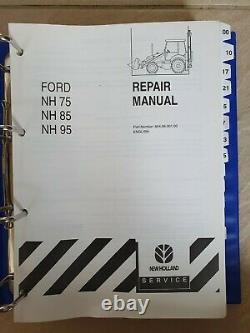 New Holland 75 85 95 Loader Backhoe Service Manual 2 Volumes