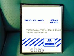 New Holland 9000 T9040, T9050, T9060 Service Manual printed loose leaf free ship