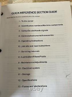 New Holland B95, B95TC, B95LR, B110, B115 Backhoe Loader Operator Service Manual