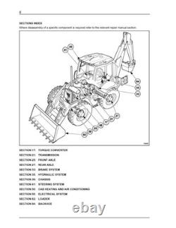 New Holland B95, B95TC, B95LR, B110, B115 Backhoe Loader Service Manual Repair