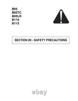 New Holland B95, B95TC, B95LR, B110, B115 Backhoe Loader Service Manual Repair