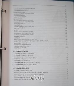 New Holland B95 B95tc B95lr B110 B115 Backhoe Loader Service Shop Repair Manual