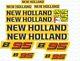 New Holland B95 Backhoe Loader Decals / Stickers Compatible Complete Set / Kit