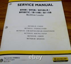 New Holland B95BLR Backhoe Loader CHASSIS ELECTRICAL HVAC Service Repair Manual