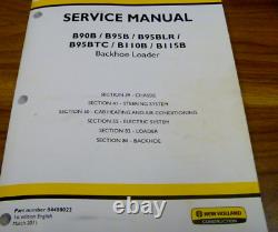 New Holland B95BTC Backhoe Loader CHASSIS ELECTRICAL HVAC Service Repair Manual