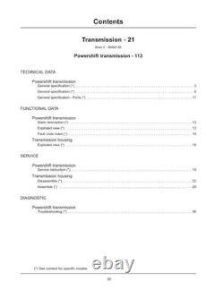 New Holland B95C, B95C LR, B95C TC, B110C Tier 4B Tractor Backhoe Service Manual