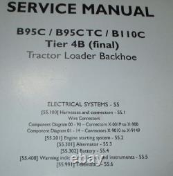 New Holland B95C/TC B110C Tier 4B Backhoe Electrical Systems Service Manual 4/15