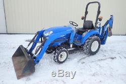New Holland Boomer 20 Tractor Loader Backhoe, 941 Hours! , 20 HP Diesel, Hydro