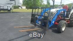 New Holland Boomer Tractor 50hp loader and forks. 230hrs. Free delivery