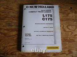 New Holland C175 Compact Track Loader Transmission Brakes Service Repair Manual