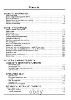 New Holland C227 C232 C238 Track Loader Operators Maintenance Owners Manual