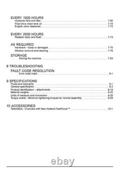 New Holland C227 C232 C238 Track Loader Operators Maintenance Owners Manual