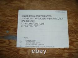 New Holland C227 Loader Electro Hydraulic EH Valve Assembly Schematic Manual