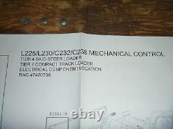 New Holland C232 C238 Track Loader Mech Compon Electrical Wiring Diagram Manual