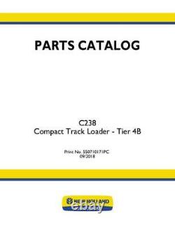 New Holland C238 Compact Track Loader Tier 4b Parts Catalog