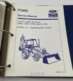 New Holland D Series Tlb Tractor Manual Mvol 2 40045541 455d 555d 575d 655d 675d