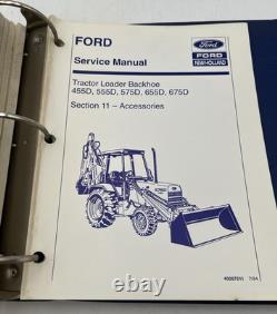 New Holland D Series Tlb Tractor Manual Mvol 2 40045541 455d 555d 575d 655d 675d