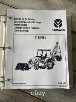 New Holland Ford 555E 575E 655E 675E Backhoe Parts Catalog Manual Book COPY