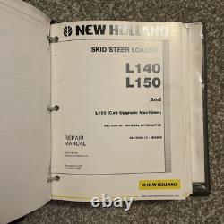 New Holland L140 & L150 Skid Loader Service Repair Manual COMPLETE