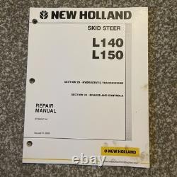 New Holland L140 & L150 Skid Loader Service Repair Manual COMPLETE
