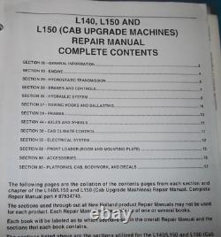 New Holland L140 L150 Skid Steer Loader Service Shop Repair Manual Book