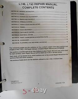 New Holland L140 L150 Skid Steer Track Loader Service Manual