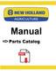 New Holland L150 Skid Steer Loader N7M466068 After Parts Catalog Manual PDF USB