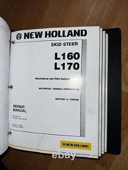 New Holland L160 L170 Skid Steer Factory Repair & Operators Manual