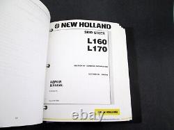 New Holland L160 L170 Skid Steer Loader Shop Service Repair Manual and Operators