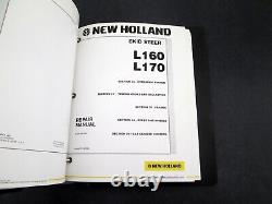 New Holland L160 L170 Skid Steer Loader Shop Service Repair Manual and Operators