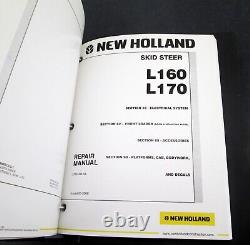 New Holland L160 L170 Skid Steer Loader Shop Service Repair Manual and Operators