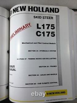 New Holland L175, C175 Skid Steer Track Loader Service Repair Manual Set