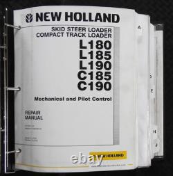 New Holland L180 L185 L190 C185 C190 Skid Steer Loader Tractor Service Manuals