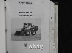 New Holland L180 L185 L190 C185 C190 Skid Steer Loader Tractor Service Manuals