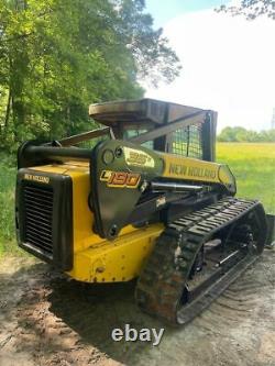 New Holland L190 TRACK LOADER HIGH FLOW LOW HOURS HEAT A/C TRACKS ENCLOSED SKID