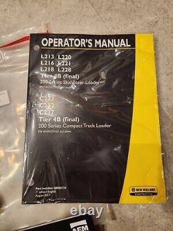 New Holland L213 L220 L216 L221 L218 L228 4B Skid Steer Loader Operator Manual